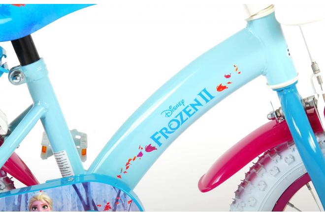 Disney Frozen 2 Børnecykel - Piger - 12 tommer - Blå / lilla