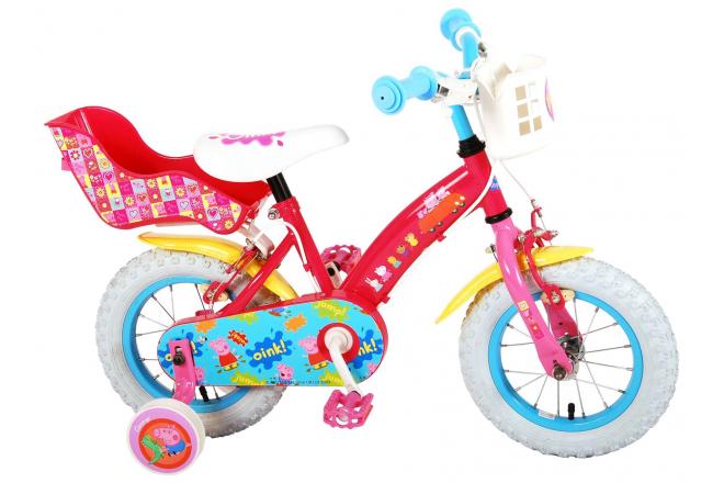 Peppa Pig Børnecykel - Piger - 12 tommer - Pink - 2 håndbremser