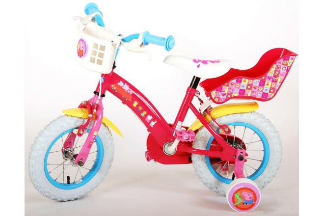 Peppa Pig Børnecykel - Piger - 12 tommer - Pink - 2 håndbremser