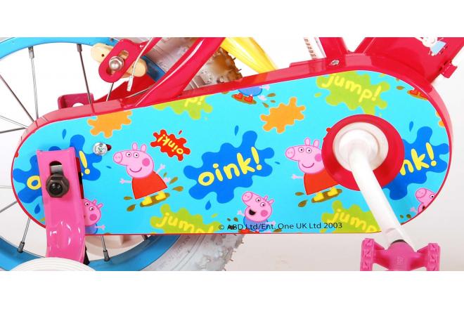 Peppa Pig Børnecykel - Piger - 12 tommer - Pink - 2 håndbremser