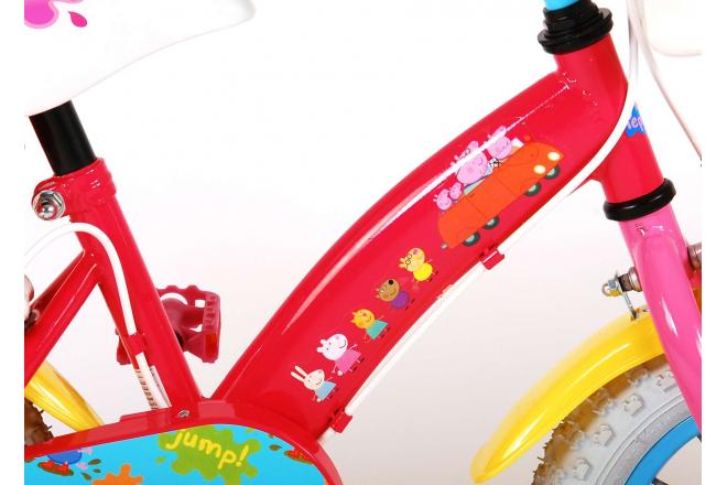 Peppa Pig Børnecykel - Piger - 12 tommer - Pink - 2 håndbremser