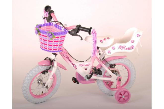 Volare Rose Børnecykel - Piger - 12 tommer - Pink - 2 håndbremser