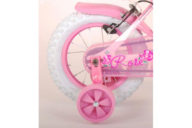 Volare Rose Børnecykel - Piger - 12 tommer - Pink - 2 håndbremser