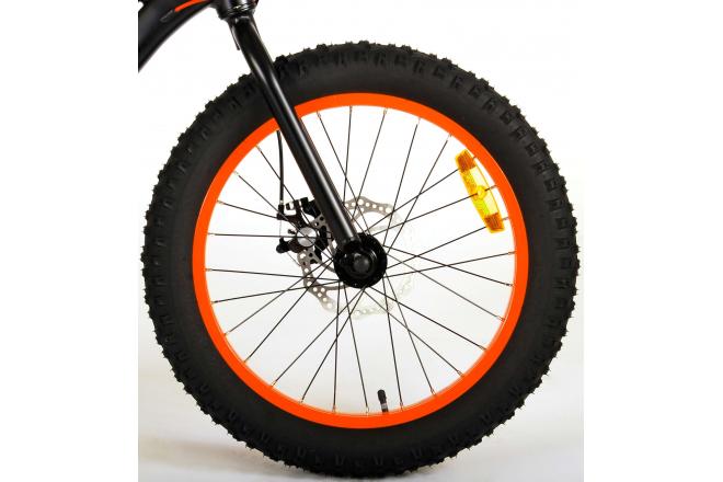 Volare Gradient Børnecykel - Drenge - 20 tommer - Sort orange rød - 6 gear - Prime Collection