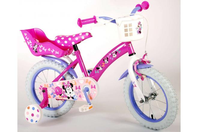 Disney Minnie Bow-Tique Kinderfiets - Meisjes - 14 inch - Roze - twee handremmen