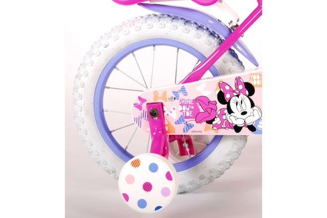 Disney Minnie Bow-Tique Kinderfiets - Meisjes - 14 inch - Roze - twee handremmen
