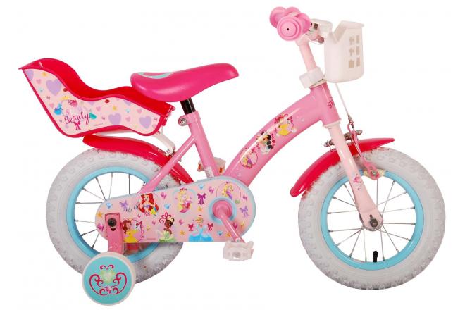 Disney Princess Børns cykel - piger - 12 tommer - Pink - Dukke sæde
