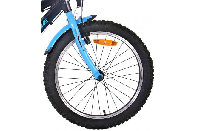 Volare Rocky børnecykel - 20 tommer - Sort Blå - 95% færdig - Prime Collection