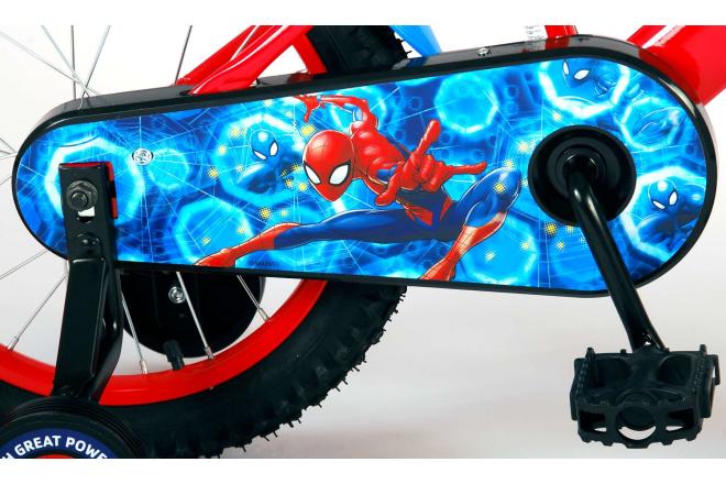 Spider-Man børnecykel - Drenge - 16 tommer - Blå Rød