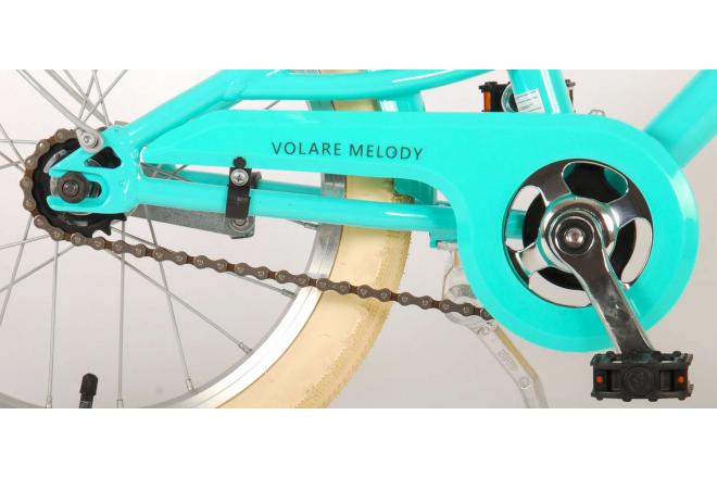 Volare Melody Børnecykel - Piger - 16 tommer - turkis - Prime Collection