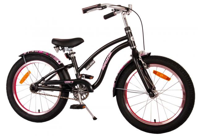 Volare Miracle Cruiser Børnecykel - Piger - 18 tommer - Matt Black - Prime Collection