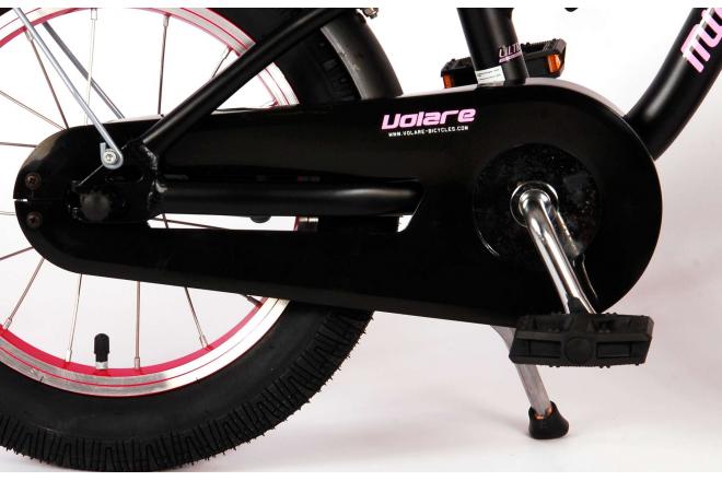 Volare Miracle Cruiser Børnecykel - Piger - 14 tommer - Matt Black - Prime Collection