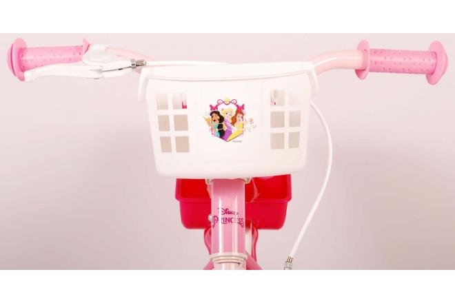 Disney Prinsesse Børnecykel - Piger - 12 tommer - Lyserød - Dukkesæde