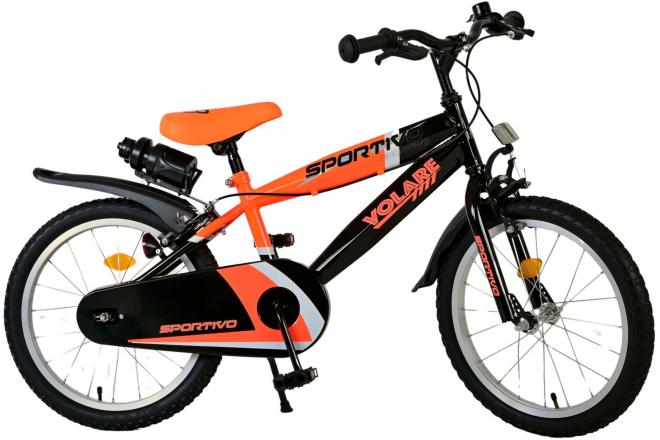Volare Sportivo Børnecykel - Drenge - 20 tommer - Neon Orange Sort - To håndbremser [CLONE]