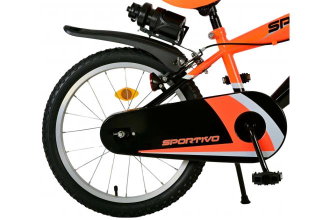 Volare Sportivo Børnecykel - Drenge - 20 tommer - Neon Orange Sort - To håndbremser [CLONE]