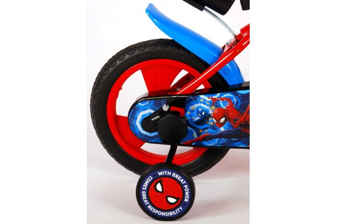 Spider-Man børnecykel - Drenge - 12 tommer - Rød Blå