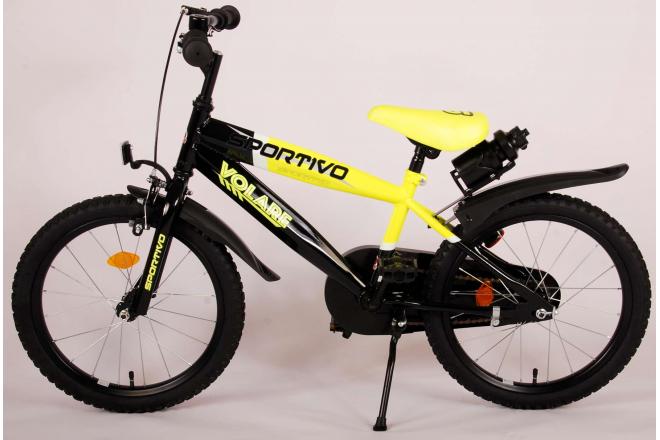 Volare Sportivo Børnecykel - Drenge - 18 tommer - Neon Yellow Black