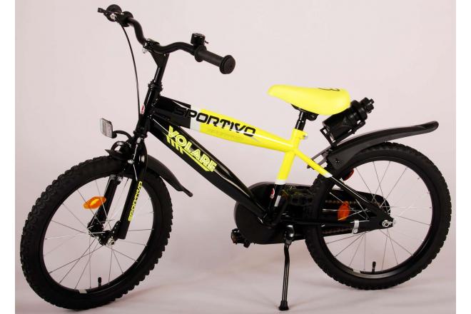 Volare Sportivo Børnecykel - Drenge - 18 tommer - Neon Yellow Black