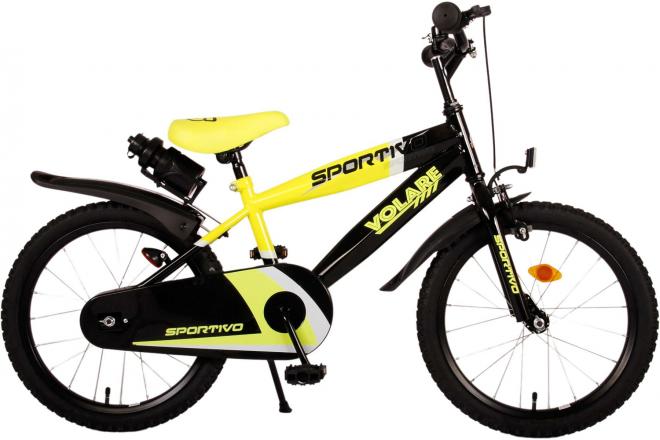 Volare Sportivo Børnecykel - Drenge - 18 tommer - Neon Yellow Black