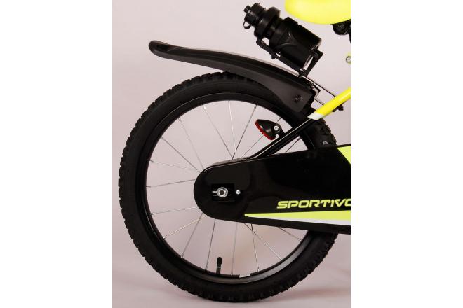 Volare Sportivo Børnecykel - Drenge - 18 tommer - Neon Yellow Black