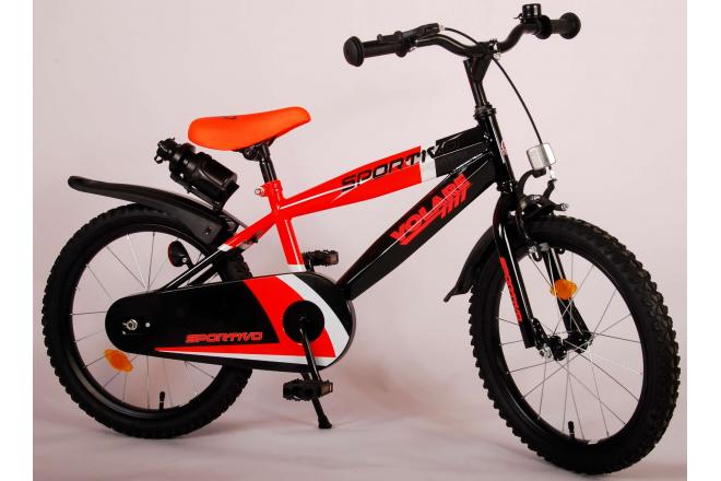 Volare Sportivo Børnecykel - Drenge - 18 tommer - Neon Orange Sort