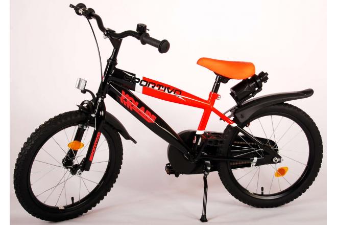 Volare Sportivo Børnecykel - Drenge - 18 tommer - Neon Orange Sort