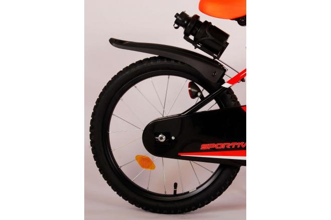 Volare Sportivo Børnecykel - Drenge - 18 tommer - Neon Orange Sort