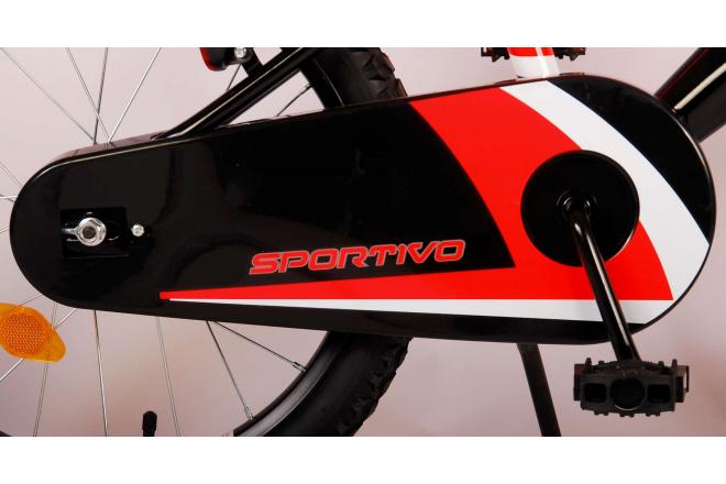 Volare Sportivo Børnecykel - Drenge - 18 tommer - Neon Orange Sort