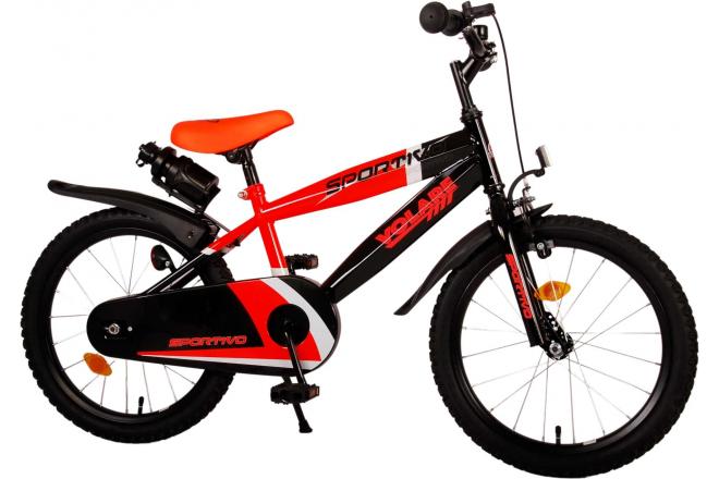 Volare Sportivo Børnecykel - Drenge - 18 tommer - Neon Orange Sort
