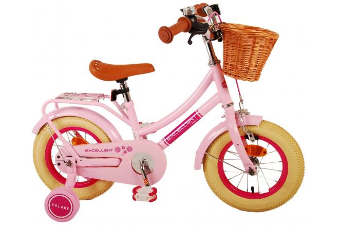Volare Excellent børnecykel - Piger - 12 tommer - pink