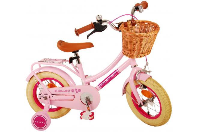 Volare Excellent børnecykel - Piger - 12 tommer - pink