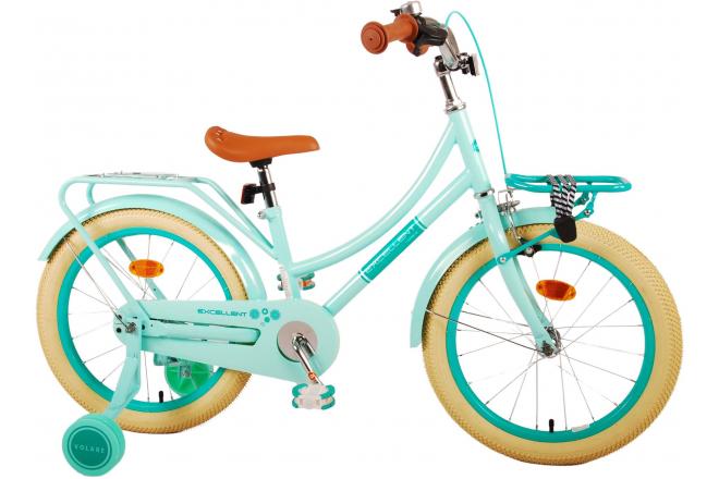 Volare Excellent Kinderfiets - Meisjes - 18 inch - Groen - 95% afgemonteerd