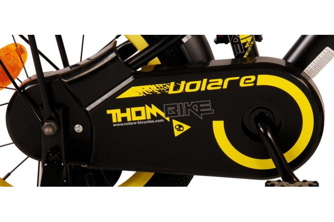 Volare Thombike Børnecykel - Drenge - 14 tommer - Sort Gul