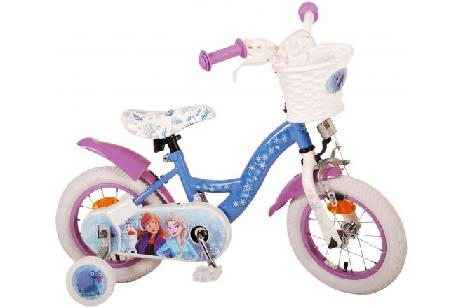 Disney Frozen 2 Børnecykel - Piger - 12 tommer - Blå / lilla