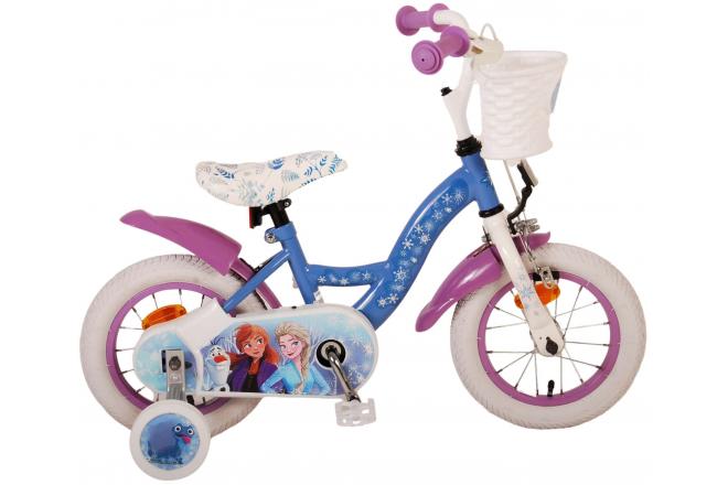 Disney Frozen 2 Børnecykel - Piger - 12 tommer - Blå / lilla