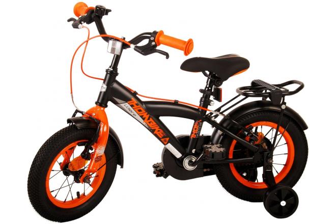 Volare Thombike Børnecykel - Drenge - 12 tommer - Sort Orange - To håndbremser