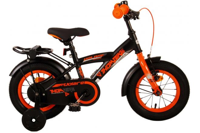 Volare Thombike Kinderfiets - Jongens - 12 inch - Zwart Oranje