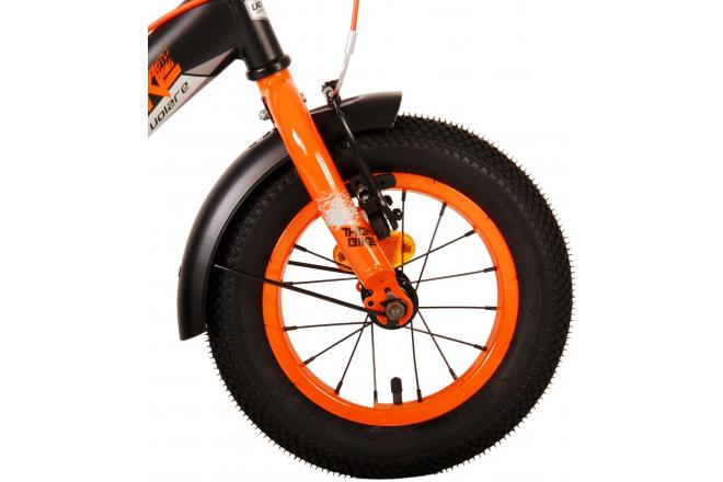 Volare Thombike Børnecykel - Drenge - 12 tommer - Sort Orange - To håndbremser