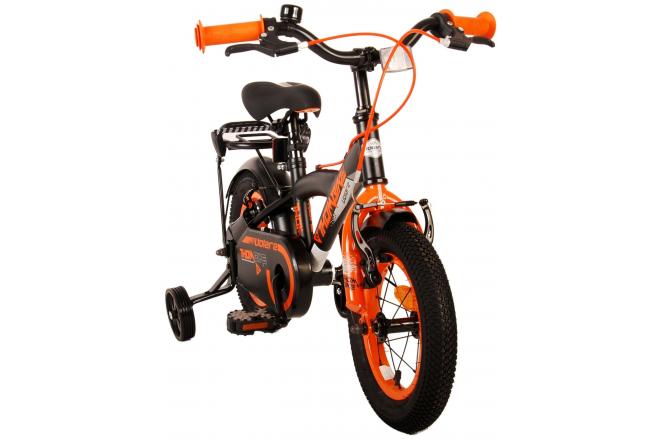 Volare Thombike Børnecykel - Drenge - 12 tommer - Sort Orange - To håndbremser