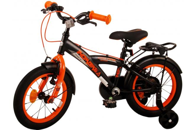 Volare Thombike Børnecykel - Drenge - 14 tommer - Sort Orange - To håndbremser