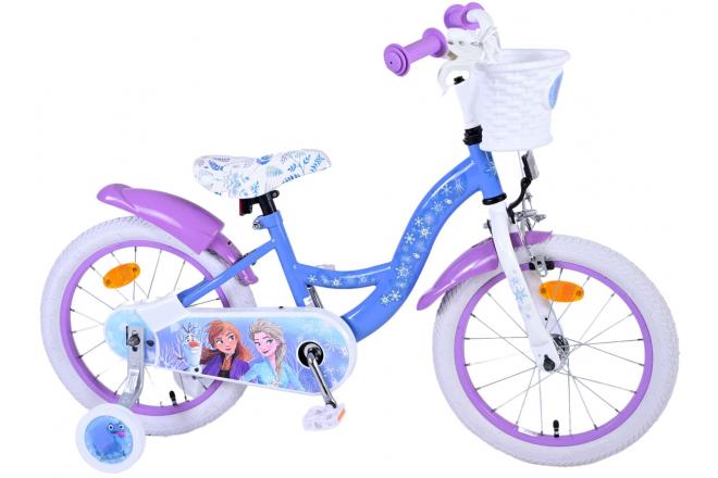 Disney Frozen 2 Børnecykel - Piger - 16 tommer - Blå / lilla