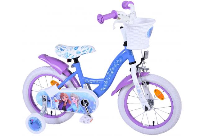 Disney Frozen 2 Børnecykel - Piger - 14 tommer - Blå / lilla