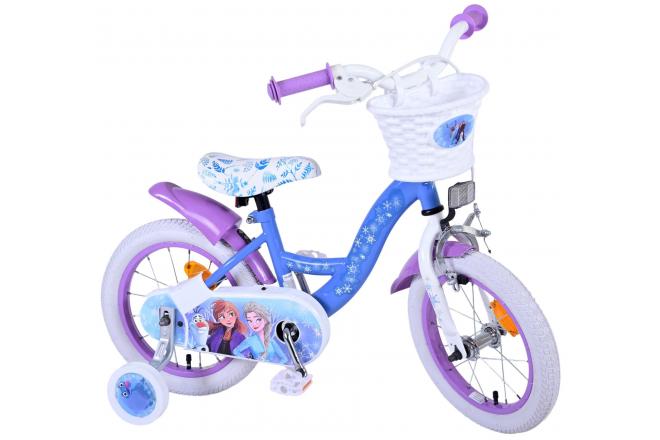 Disney Frozen 2 Børnecykel - Piger - 14 tommer - Blå / lilla