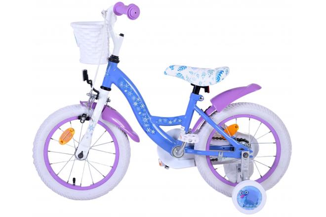 Disney Frozen 2 Børnecykel - Piger - 14 tommer - Blå / lilla