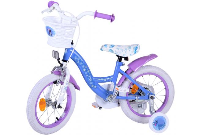 Disney Frozen 2 Børnecykel - Piger - 14 tommer - Blå / lilla