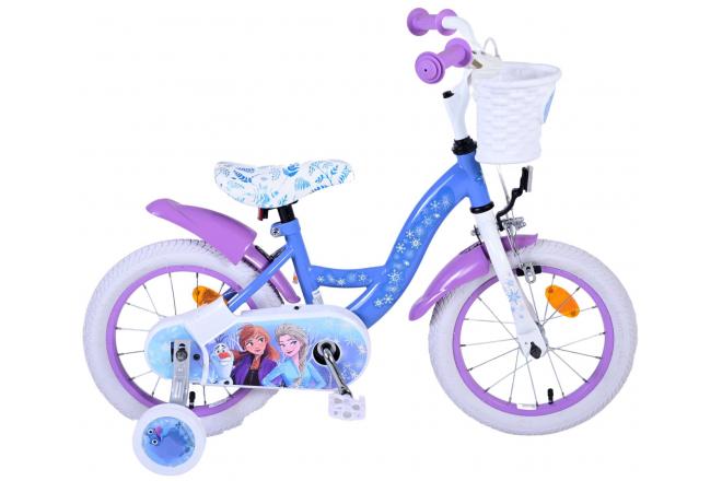 Disney Frozen 2 Børnecykel - Piger - 14 tommer - Blå / lilla