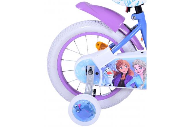 Disney Frozen 2 Børnecykel - Piger - 14 tommer - Blå / lilla