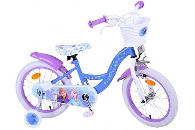 Disney Frozen 2 Børnecykel - Piger - 16 tommer - Blå / lilla