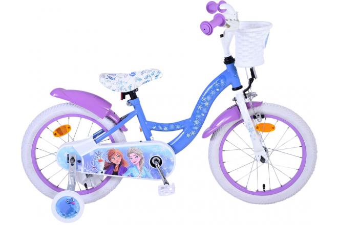 Disney Frozen 2 Børnecykel - Piger - 16 tommer - Blå / lilla