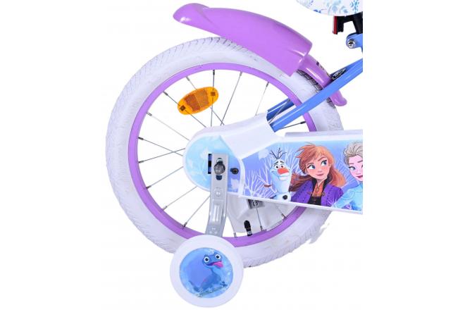 Disney Frozen 2 Børnecykel - Piger - 16 tommer - Blå / lilla